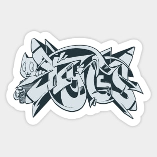 DZYNES Graffiti Cat Sticker